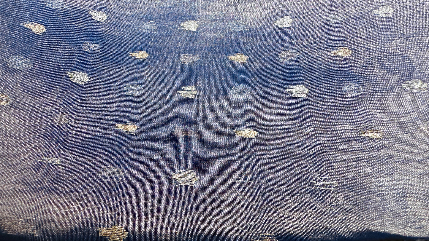 Organza Lines Saree with Floral Embroidery