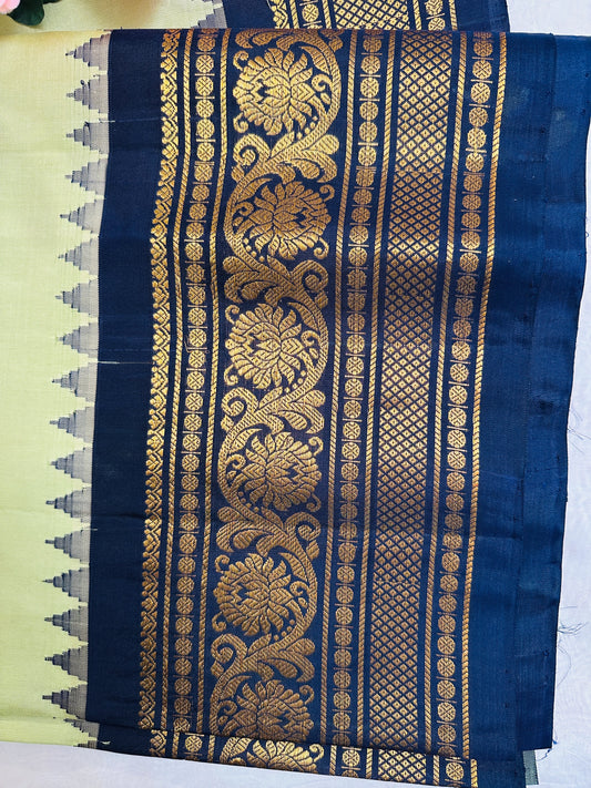 Olive Gadwal Pattu Saree