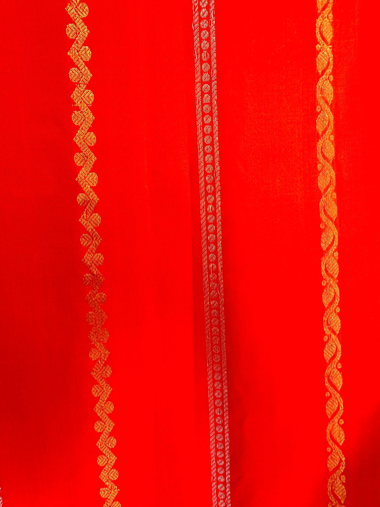 Orange Gadwal Pattu Saree