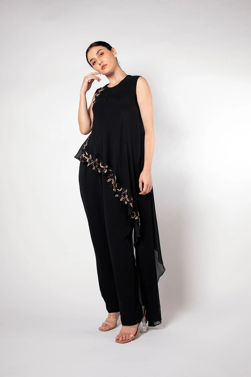 Black Flared Jumpsuit
