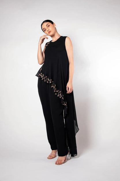 Black Flared Jumpsuit