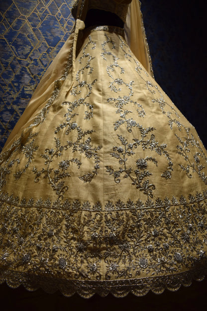 Ivory Sunrise Zardozi Lehenga Set