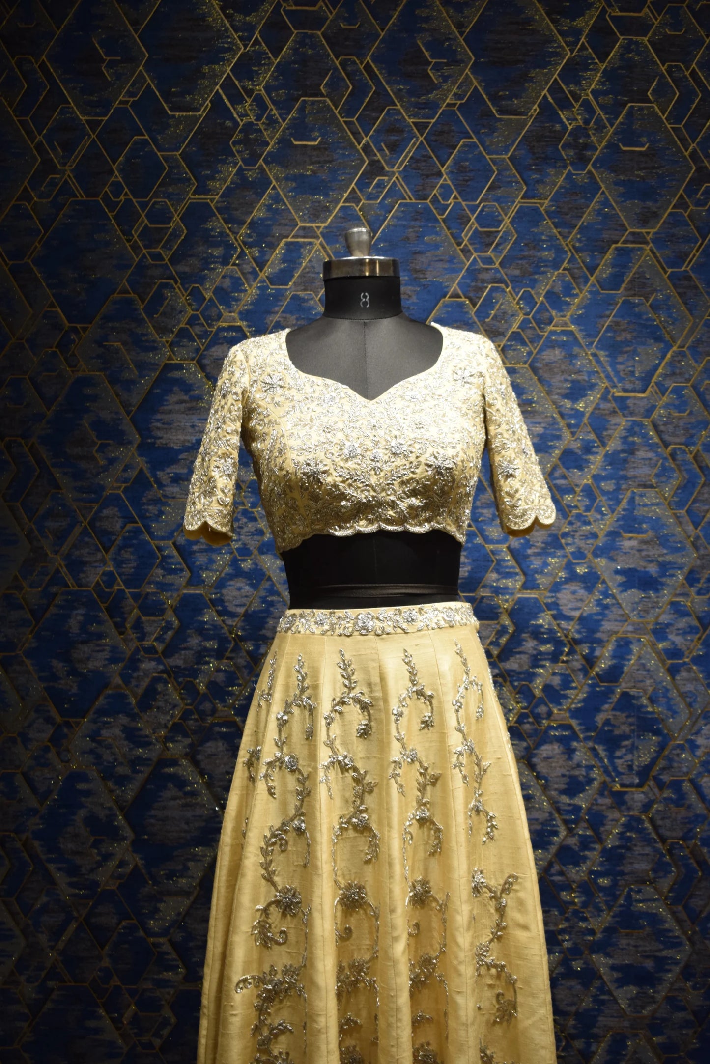 Ivory Sunrise Zardozi Lehenga Set